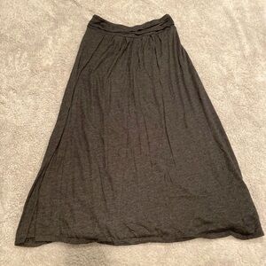 Old Navy Gray Cotton Blend Maxi Skirt